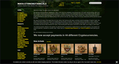 Desktop Screenshot of maya-ethnobotanicals.com